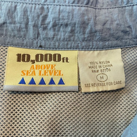 Vented‎ Fishing Outdoor Shirt M Mens Blue Button Up Long Tabbed Sleeve - Picture 5 of 6